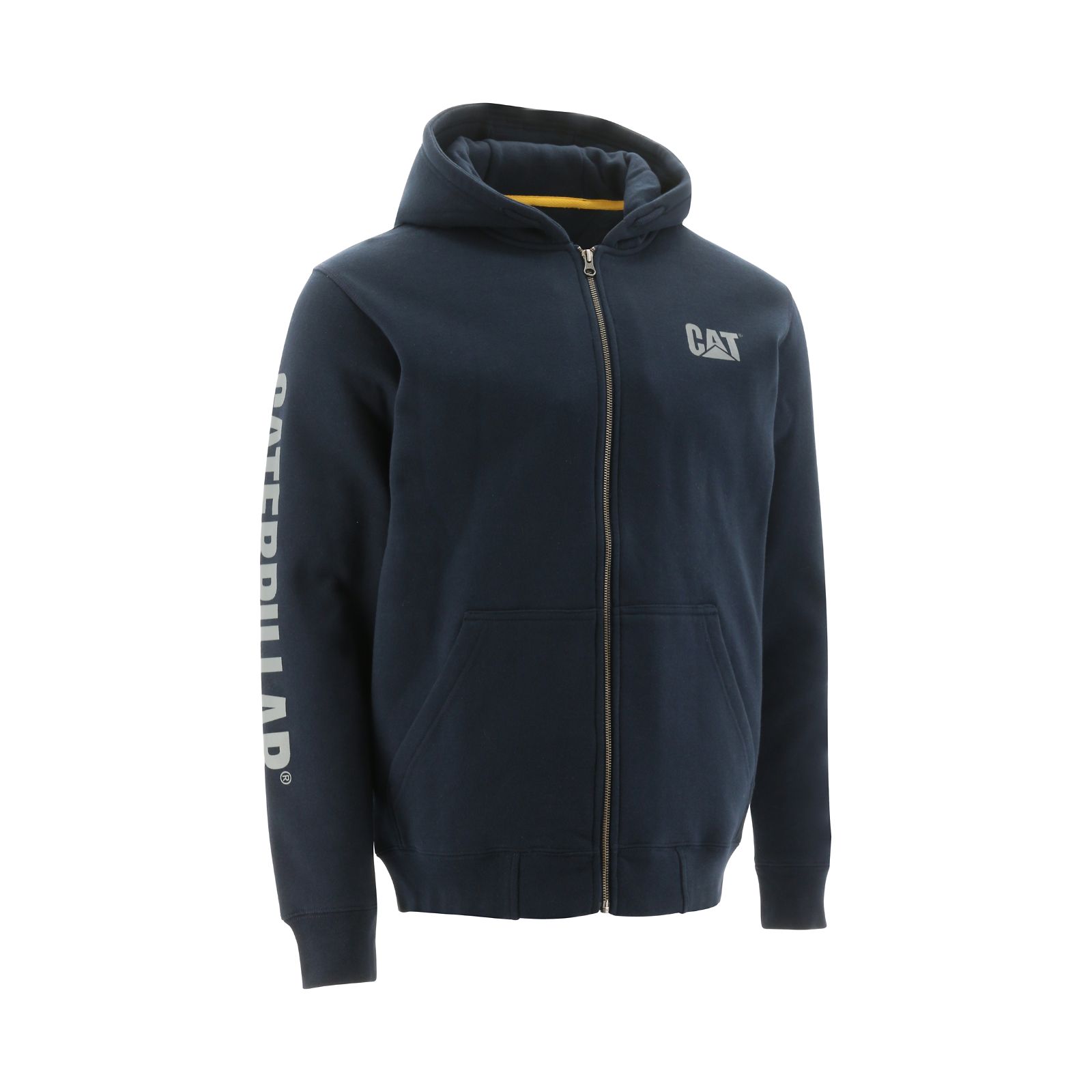 Caterpillar Clothing Karachi - Caterpillar Full Zip Hooded Mens Sweatshirts Navy (815723-VXF)